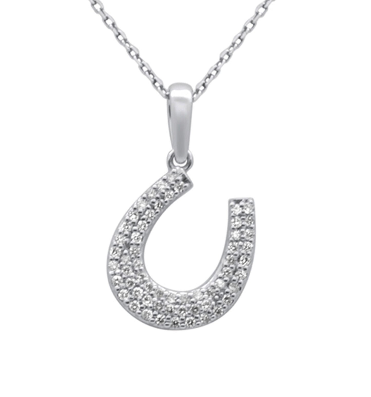 Diamond Horseshoe Necklace