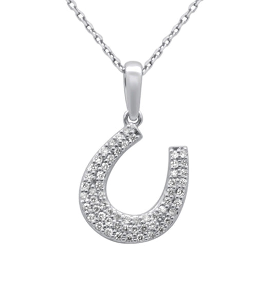 Diamond Horseshoe Necklace