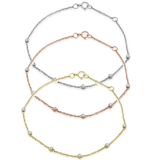 Diamond by the Yard 6 Station Bracelet
