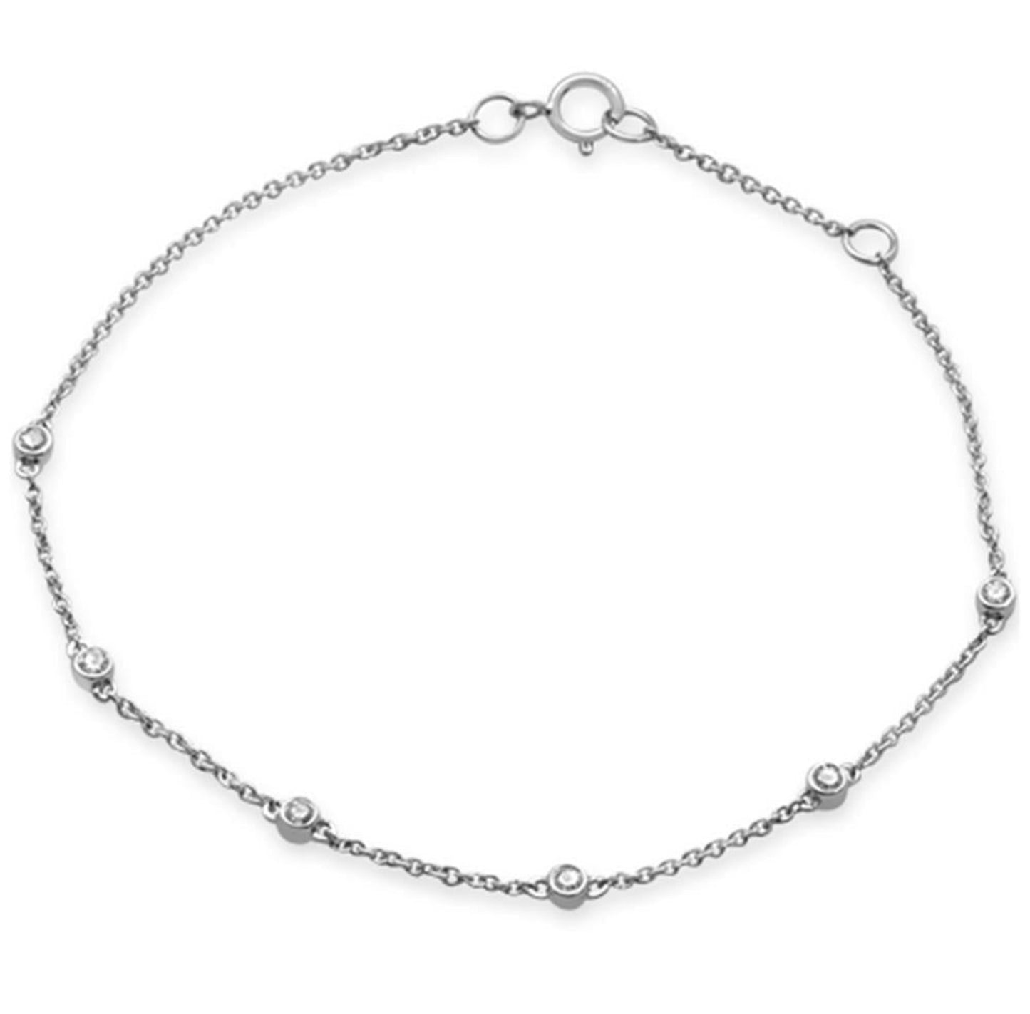 Diamond by the Yard 6 Station Bracelet