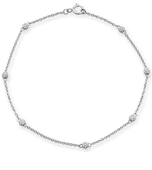 7 Station Diamond Bracelet