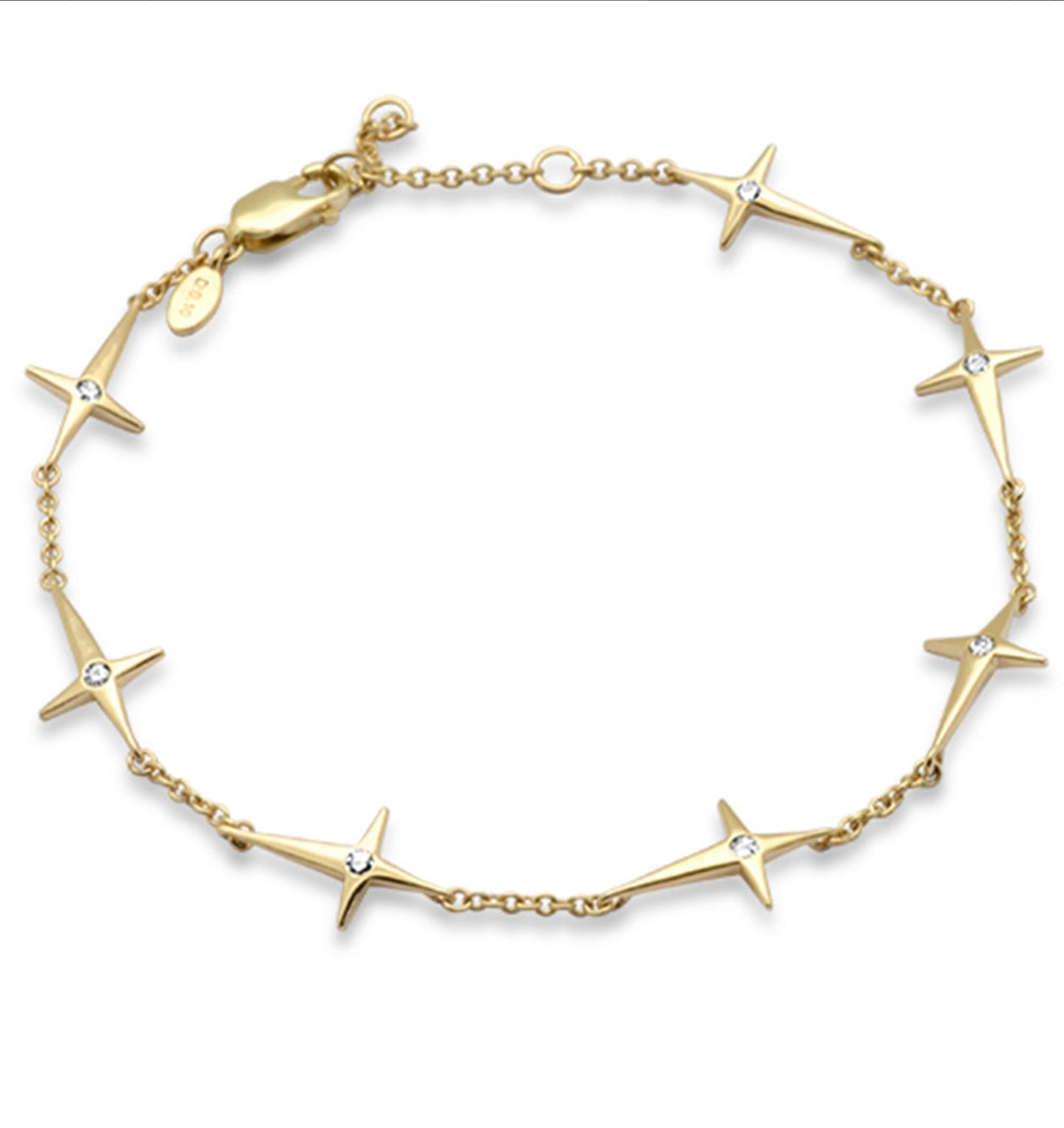 Gold Star Link Bracelet