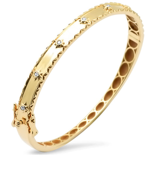 Golden Star Bangle Bracelet