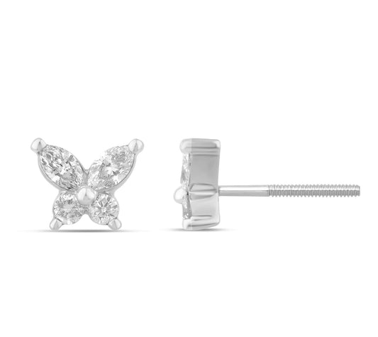 Diamond Butterfly Earrings.