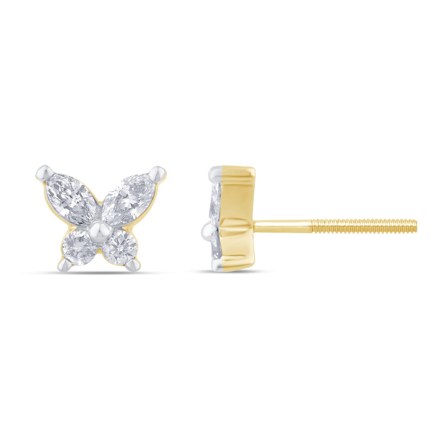 Diamond Butterfly Earrings.