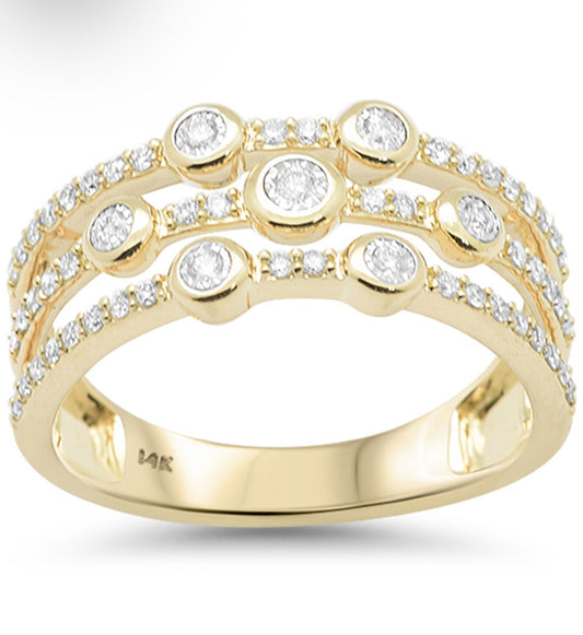 7 Bezel Multi Band Ring