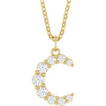 Lab-Diamond Celestial Moon Necklace