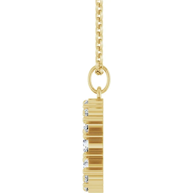 Lab-Diamond Celestial Moon Necklace
