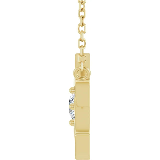 Star of David Solitaire Necklace