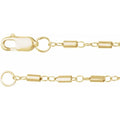 14k Satellite Bar Cable Chain