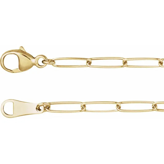 18k Paperclip Chain