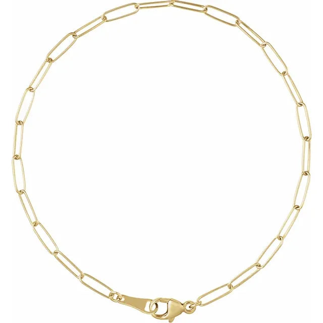 18k Paperclip Chain