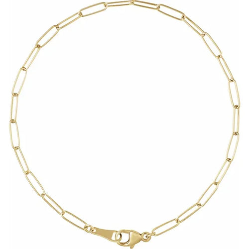 18k Paperclip Chain