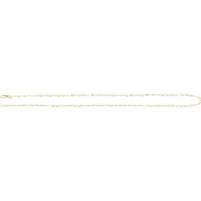 14k Heart Link Chain