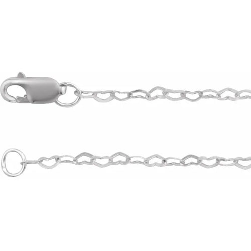 14k Heart Link Chain
