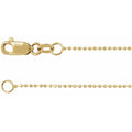 14k Diamond Cut Ball Chain