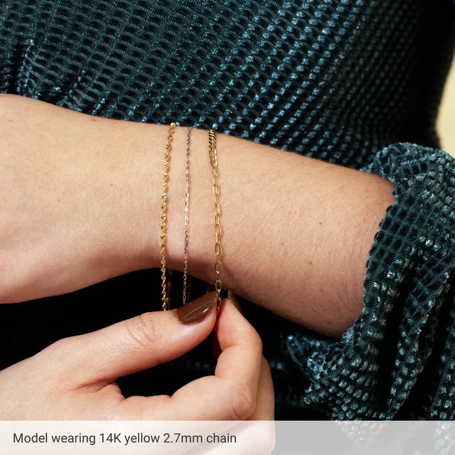 14k Split Cuban and Paperclip Chain