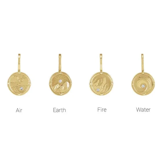 Earth, Air, Fire, Water Element Charms