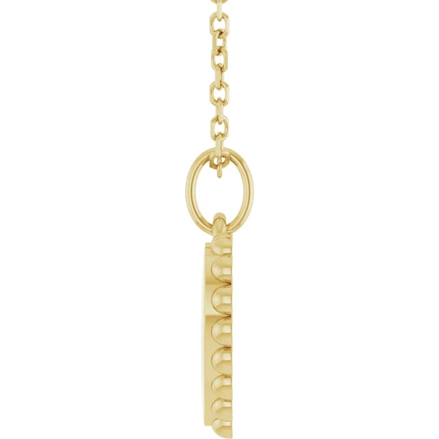 Scalloped Heart Pendant Necklace
