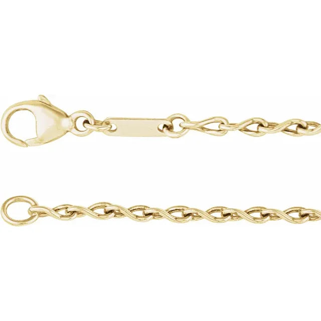 2mm Figure Eight 14k Chain