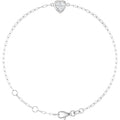 Heart Shaped Diamond Bracelet