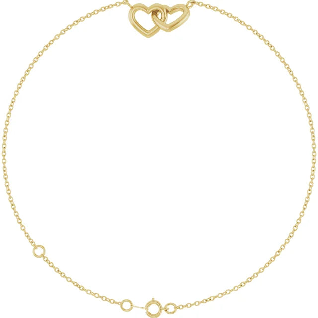 Interlocking Hearts Bracelet