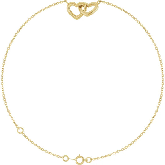 Interlocking Hearts Bracelet