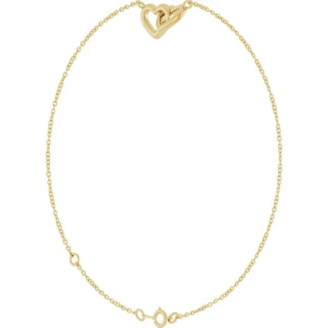 Interlocking Hearts Bracelet