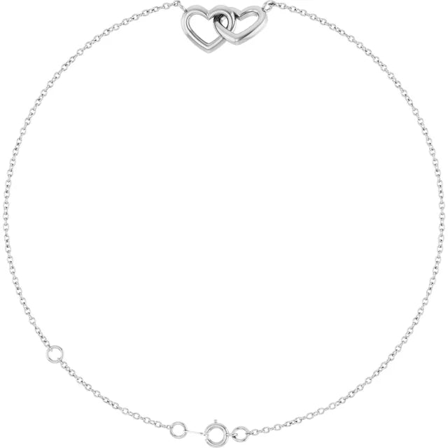 Interlocking Hearts Bracelet