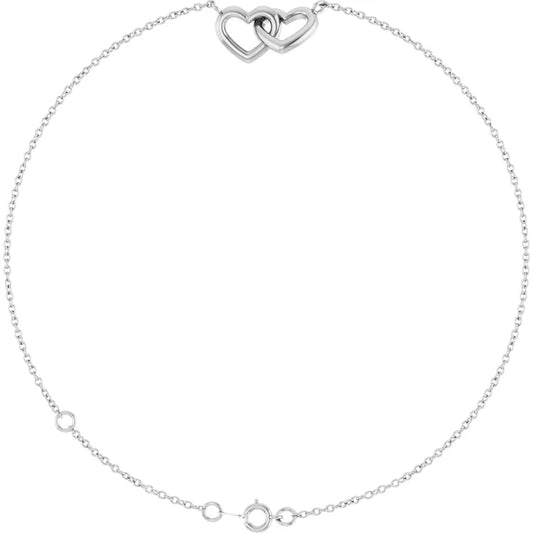 Interlocking Hearts Bracelet