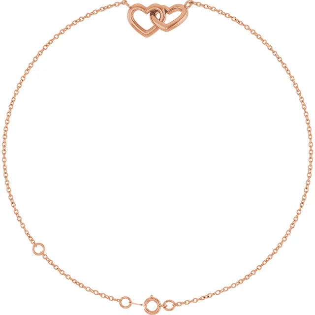 Interlocking Hearts Bracelet