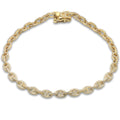 Pave Anchor Link Bracelet
