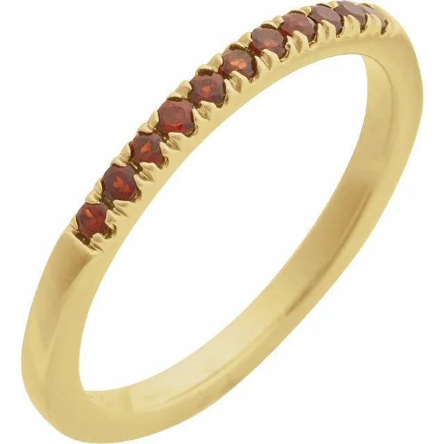 Birthstone Stacking Band Ring