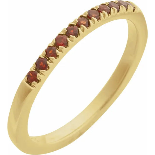 Birthstone Stacking Band Ring