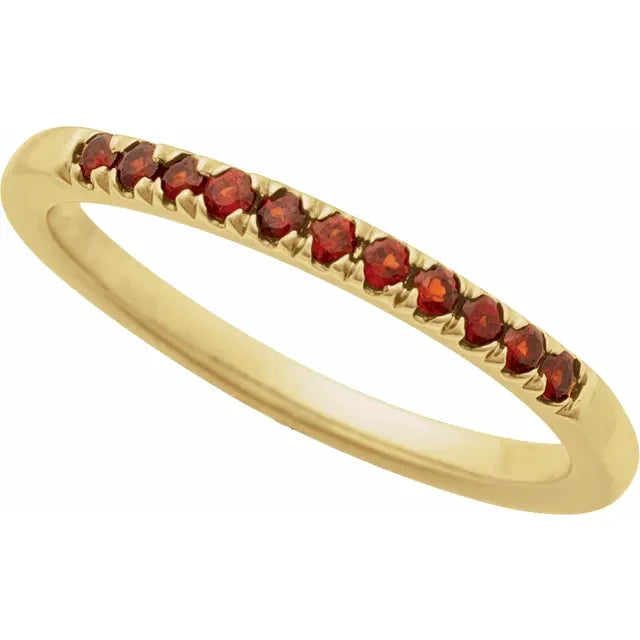 Birthstone Stacking Band Ring