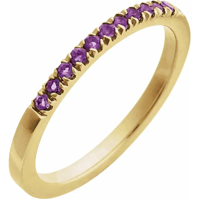 Birthstone Stacking Band Ring