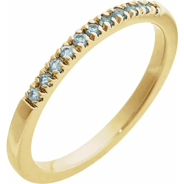 Birthstone Stacking Band Ring