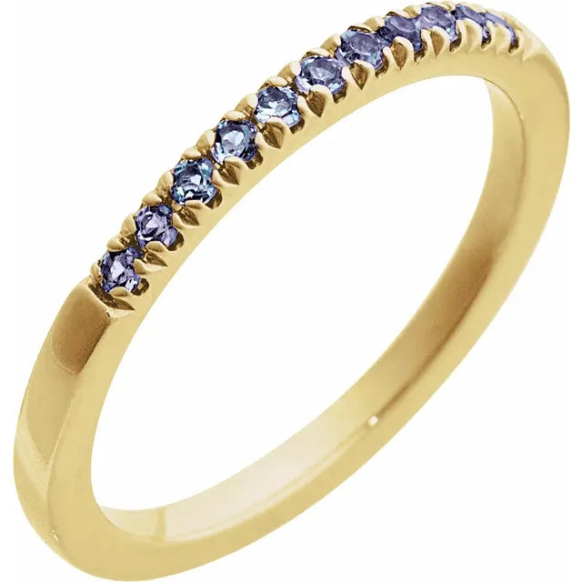 Birthstone Stacking Band Ring