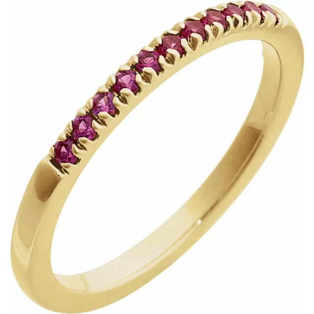 Birthstone Stacking Band Ring