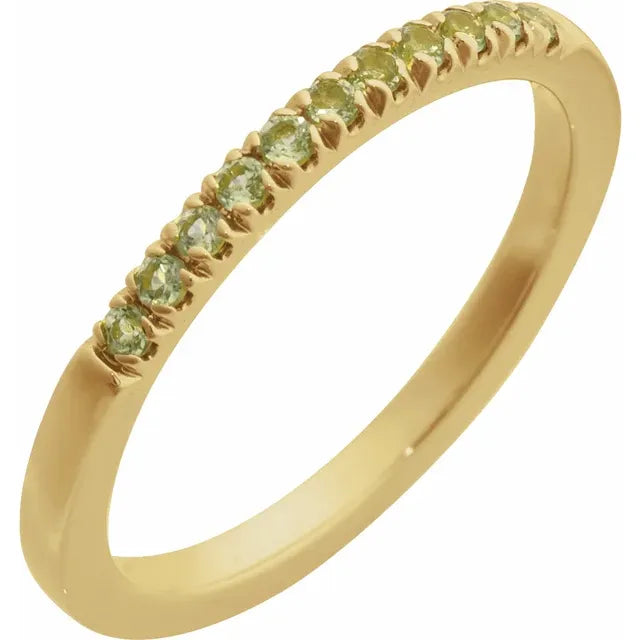 Birthstone Stacking Band Ring