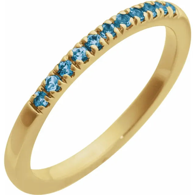 Birthstone Stacking Band Ring