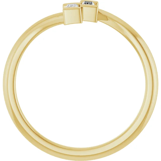 Dual Baguette  Diamond Ring