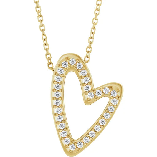 Scribble Heart Necklace