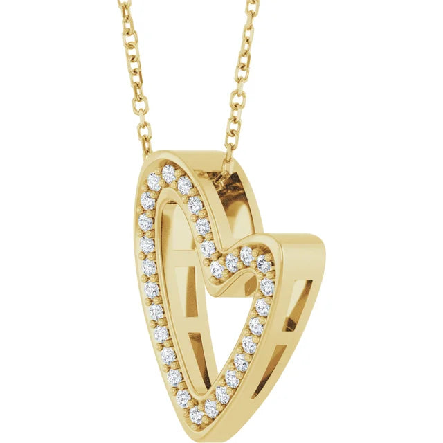 Scribble Heart Necklace