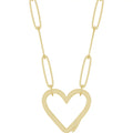 Heart Shaped Charm Holder Necklace