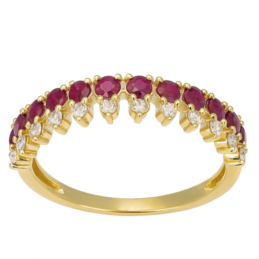 Rudy and Diamond Spike Stacking Ring