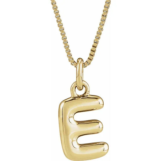 Bubble Initial Necklace