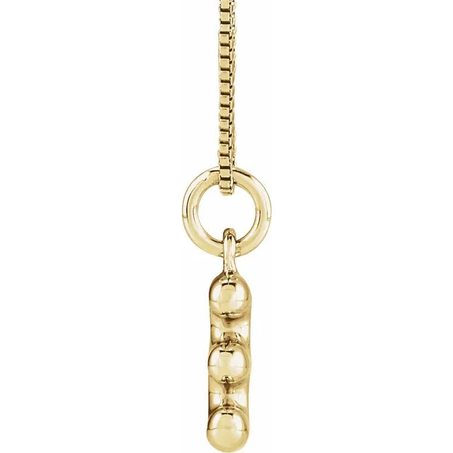 Bubble Initial Necklace