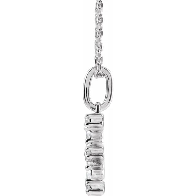 Lab Grown Diamond Initial Necklace or Pendent