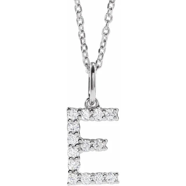 Lab Grown Diamond Initial Necklace or Pendent
